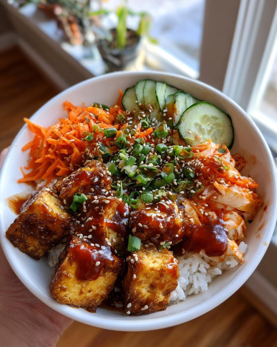 Korean Tofu Rice Bowls - detail 2