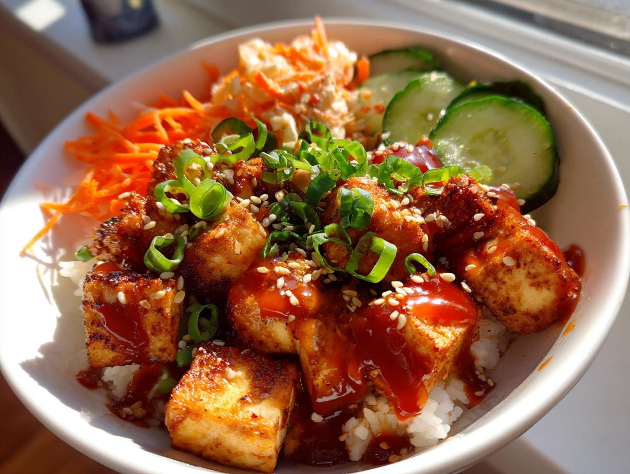 Korean Tofu Rice Bowls