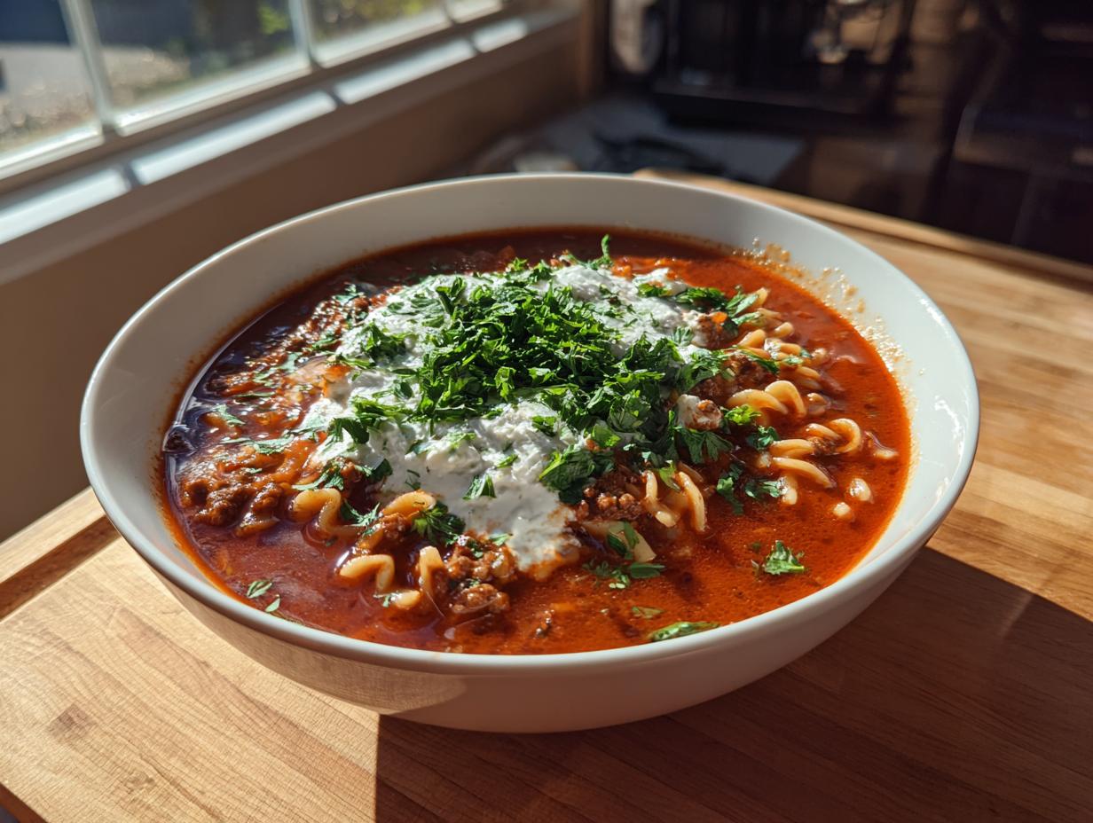 Lasagna Soup from Scratch