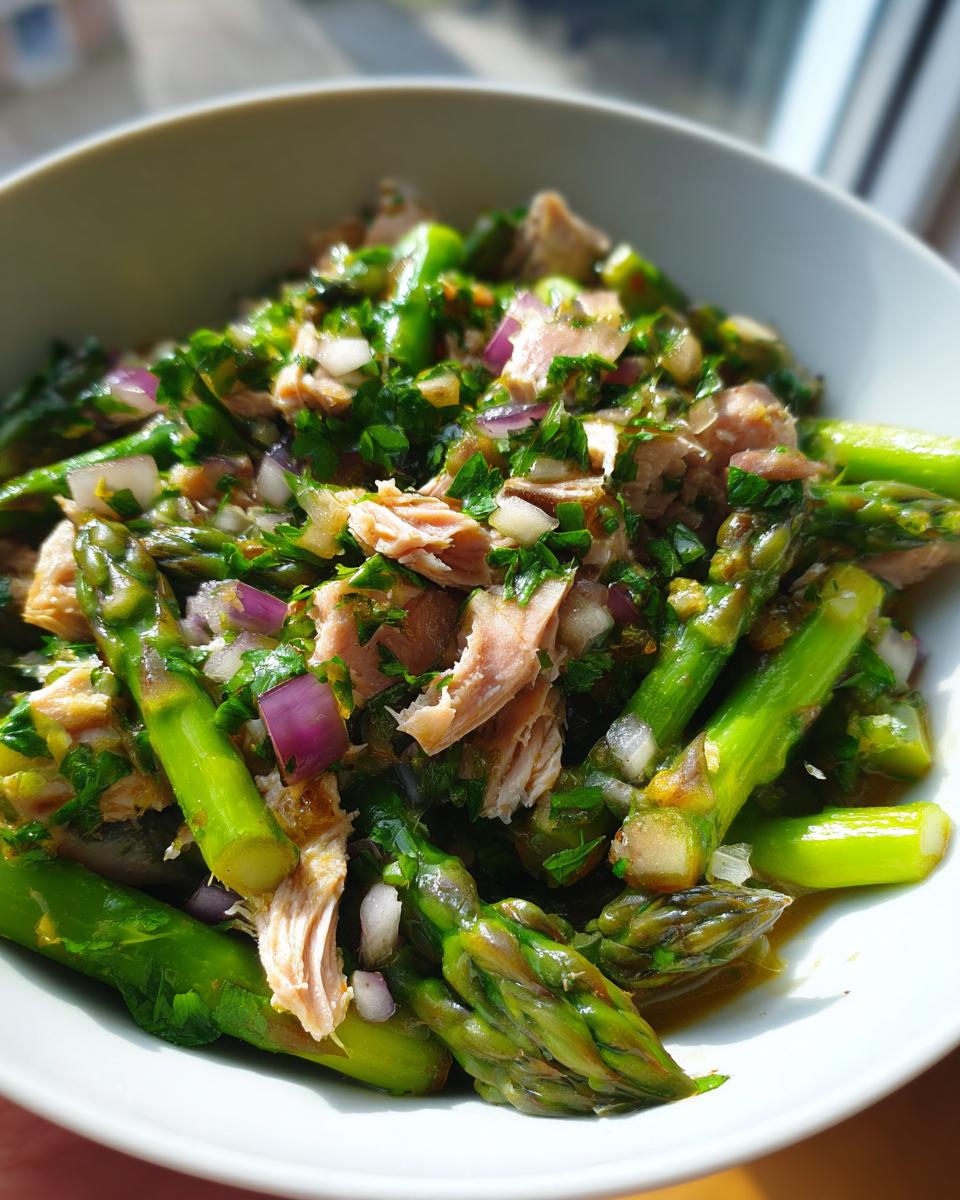 Mackerel Asparagus Salad - detail 2