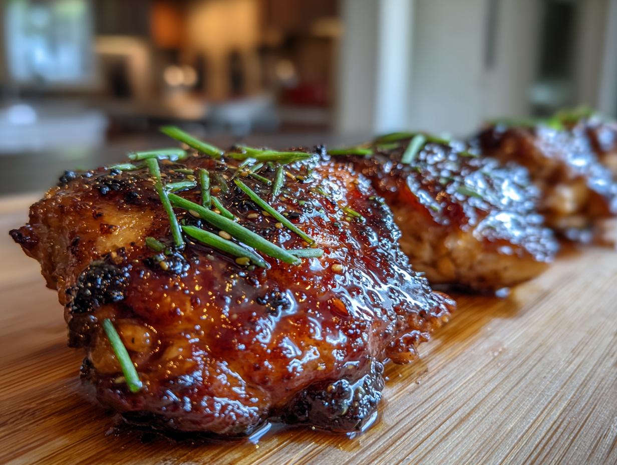 Maple-Miso Chicken Thighs