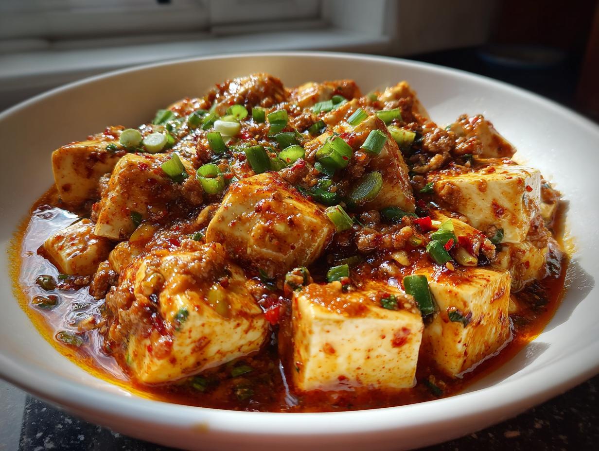 Mapo Tofu with Ground Beef