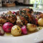Sheet Pan Roast Chicken with Radishes
