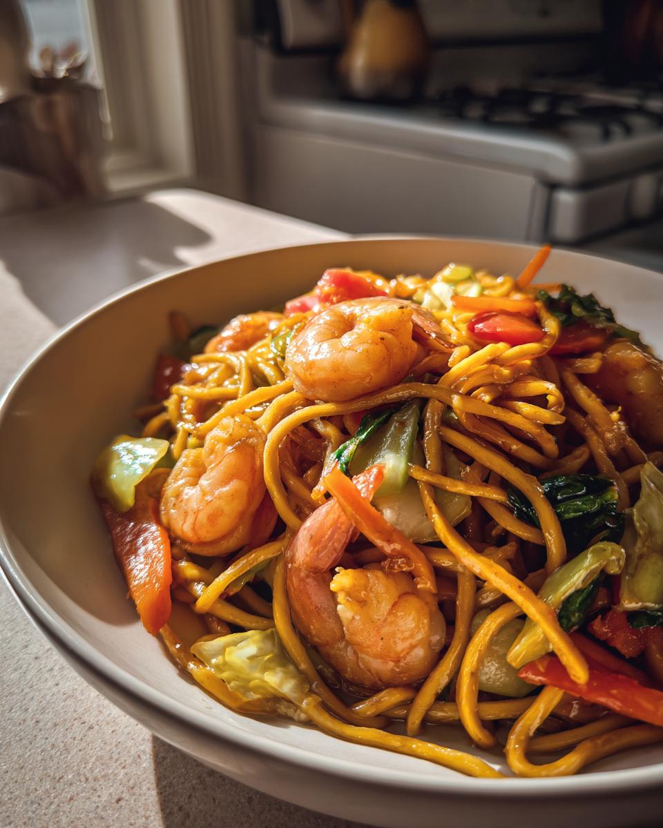 Shrimp Chow Mein - detail 2