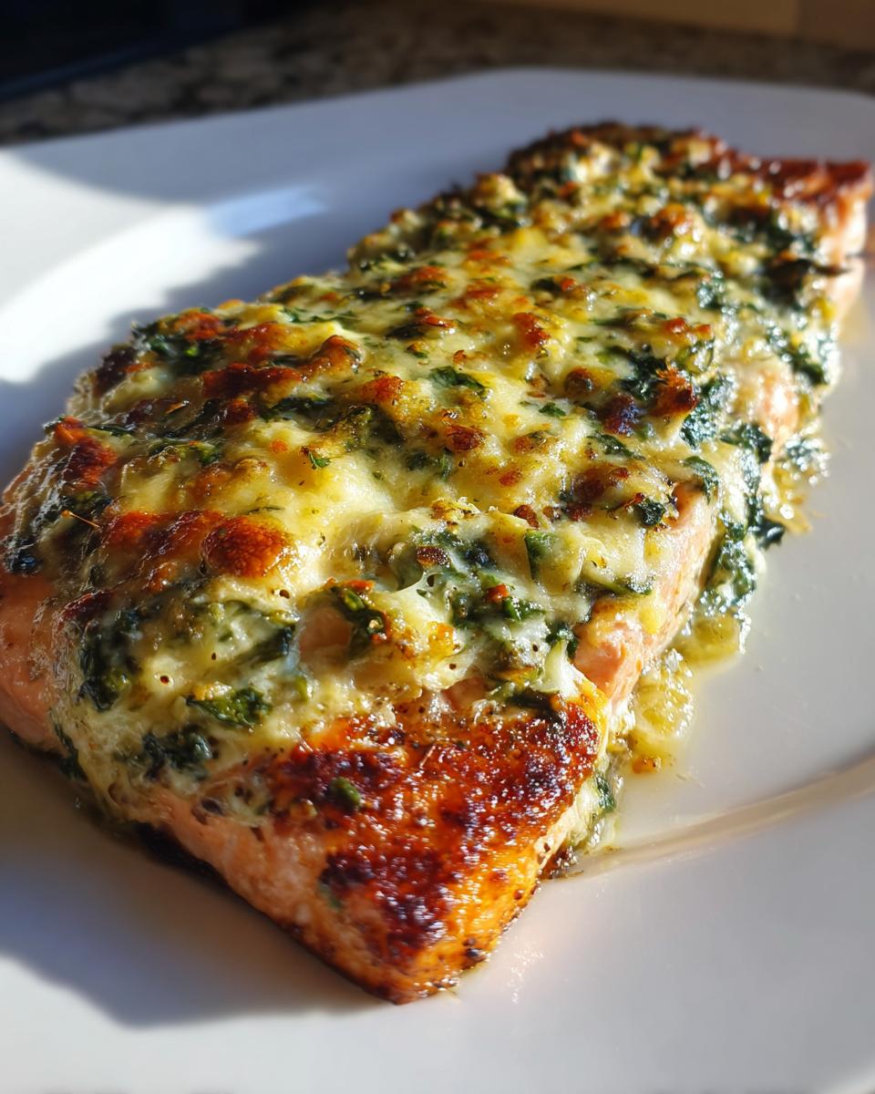 Spinach and Artichoke Salmon - detail 2
