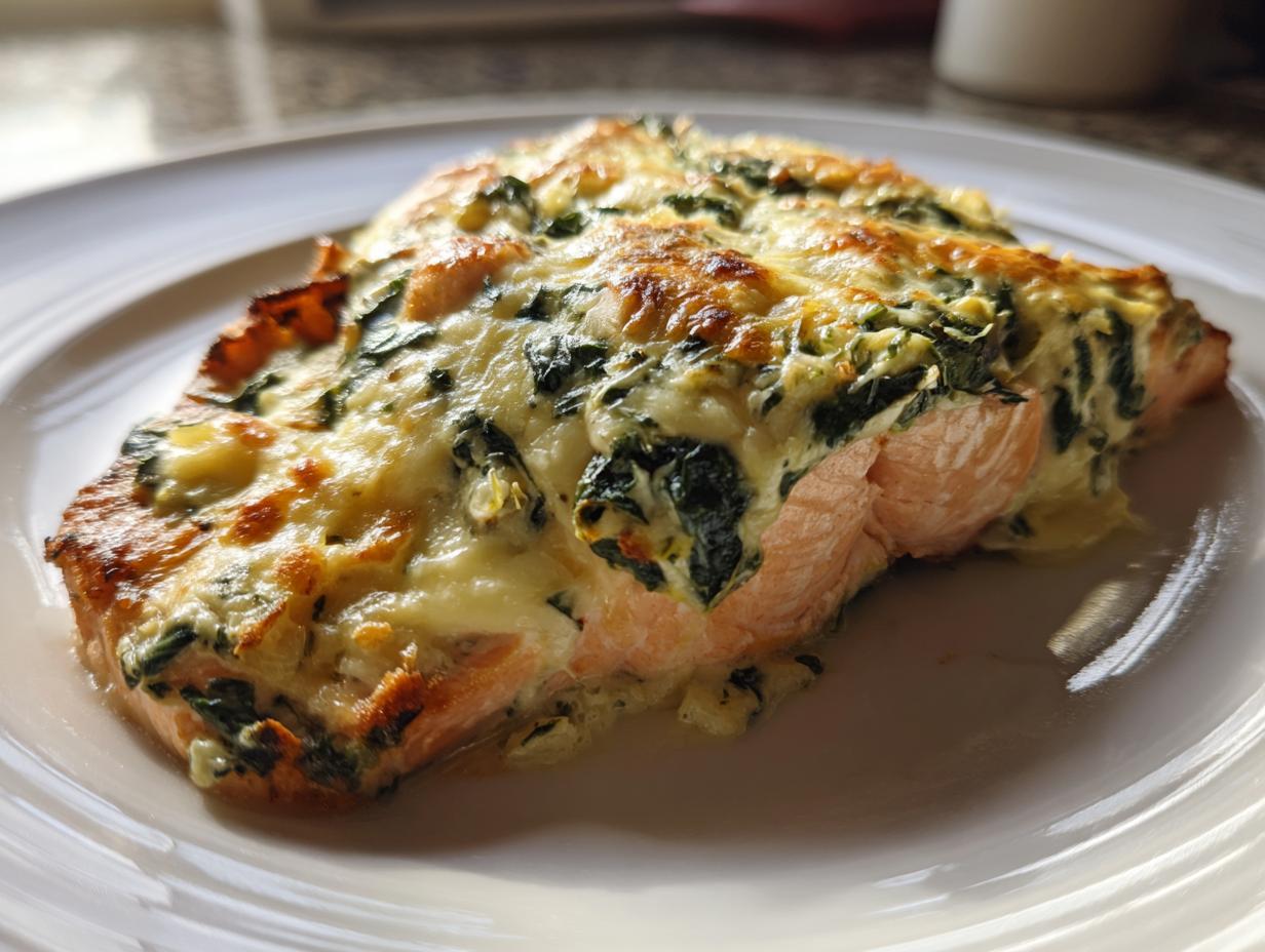 Spinach and Artichoke Salmon