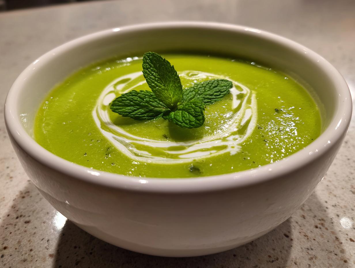 Spring Pea Soup with Mint