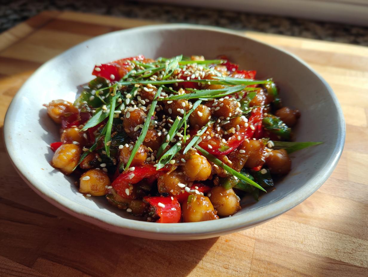 Teriyaki Chickpeas with Vegetables