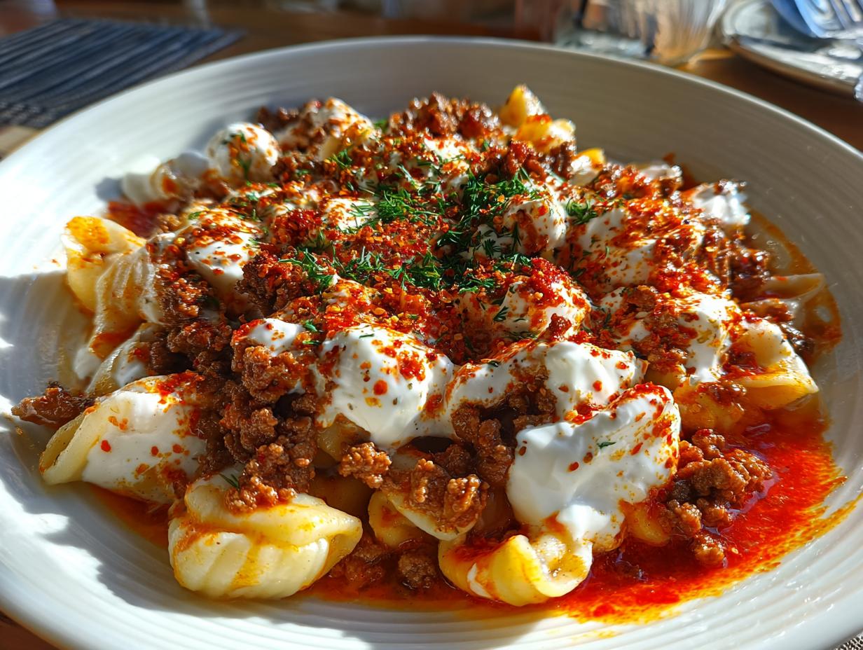 Turkish Pasta (Yalancı Mantı)