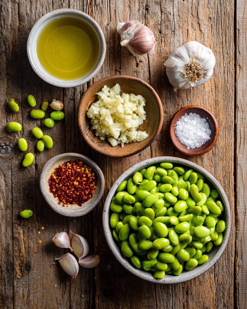 Garlic Edamame - detail 1