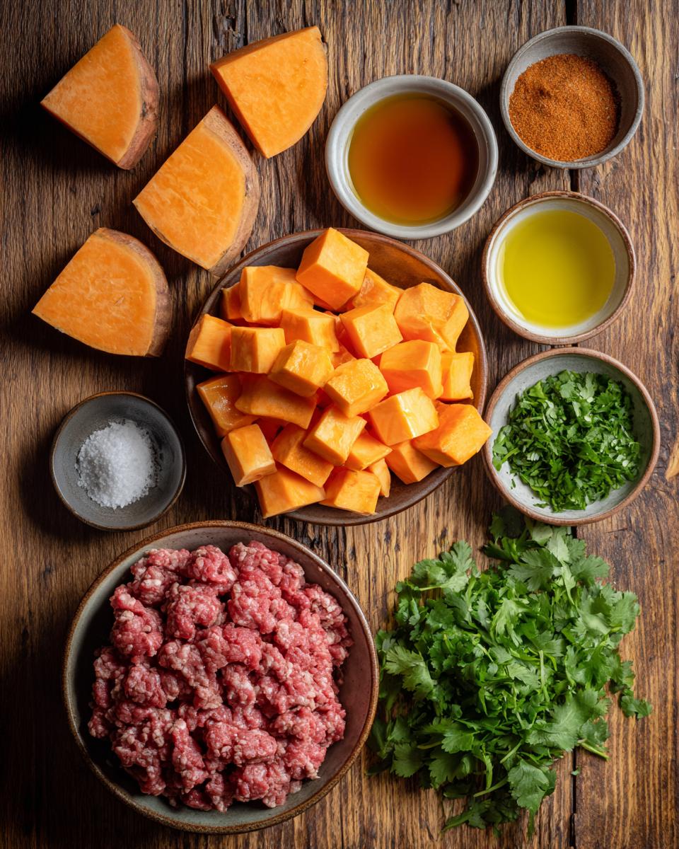 Hot Honey Sweet Potato Beef Bowl - detail 1