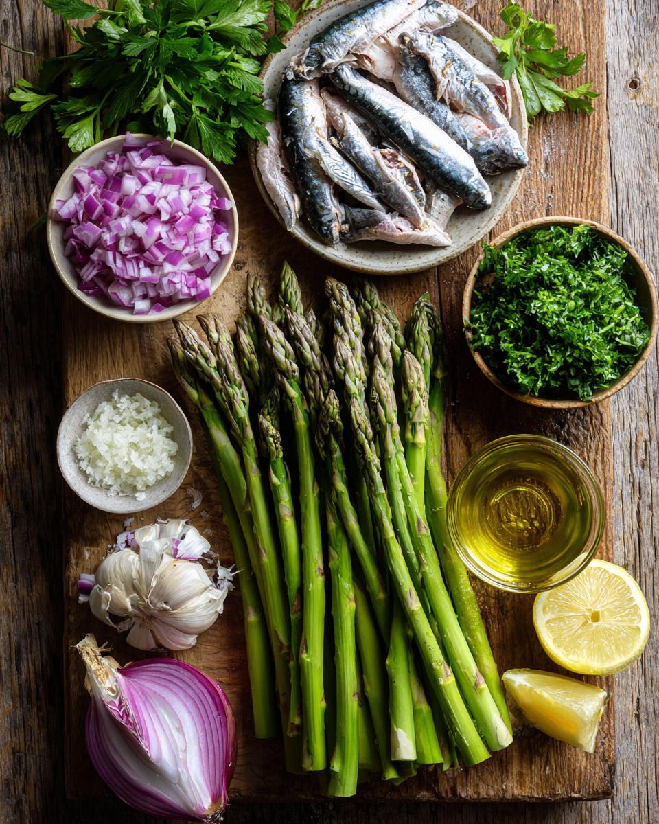 Mackerel Asparagus Salad - detail 1