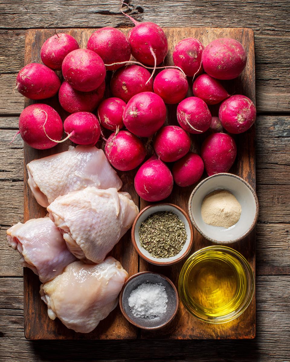 Sheet Pan Roast Chicken with Radishes - detail 1