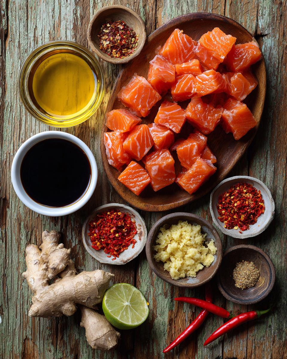 Thai Chili Salmon Skewers - detail 1