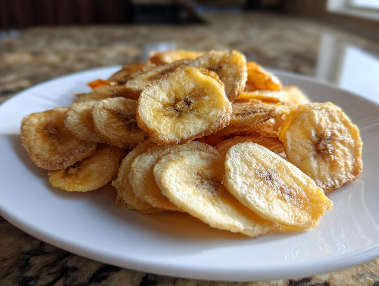 Baked Banana Chips