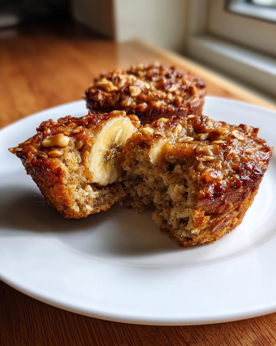 Baked Banana-Nut Oatmeal Cups - detail 2