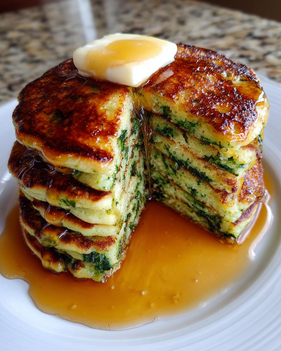 Banana Spinach Pancakes - detail 2