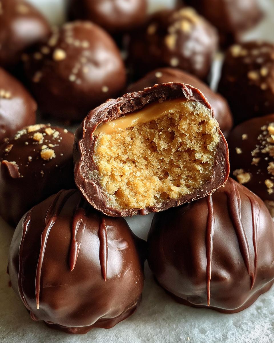 Buckeyes (Peanut Butter Balls) - detail 2
