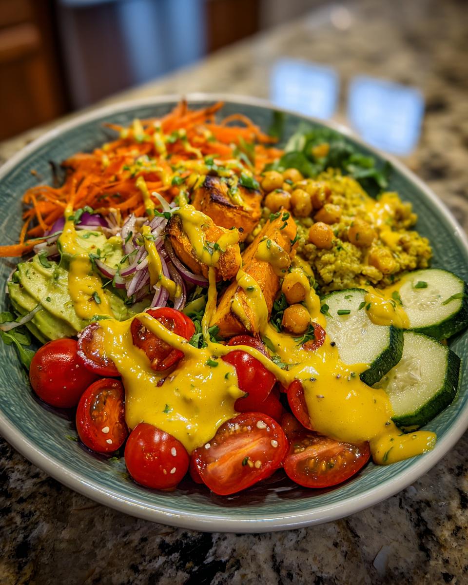 Buddha Bowl with Turmeric Tahini Sauce - detail 2