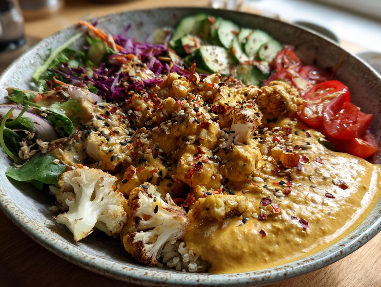 Buddha Bowl with Turmeric Tahini Sauce