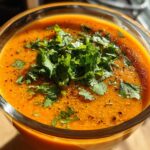 Carrot Coconut Gazpacho with Lemongrass