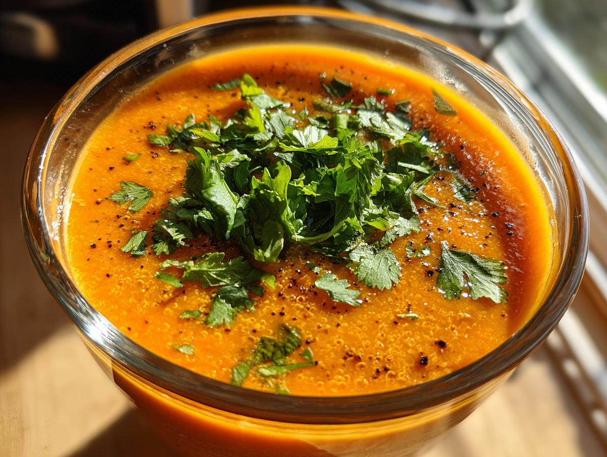 Carrot Coconut Lemongrass Gazpacho