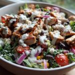 Chicken & Kale Taco Salad with Jalapeño-Avocado Ranch