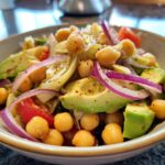 Chickpea, Artichoke & Avocado Salad with Apple-Cider Dressing