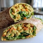 Chickpea Salad Wraps with Avocado Dill Sauce