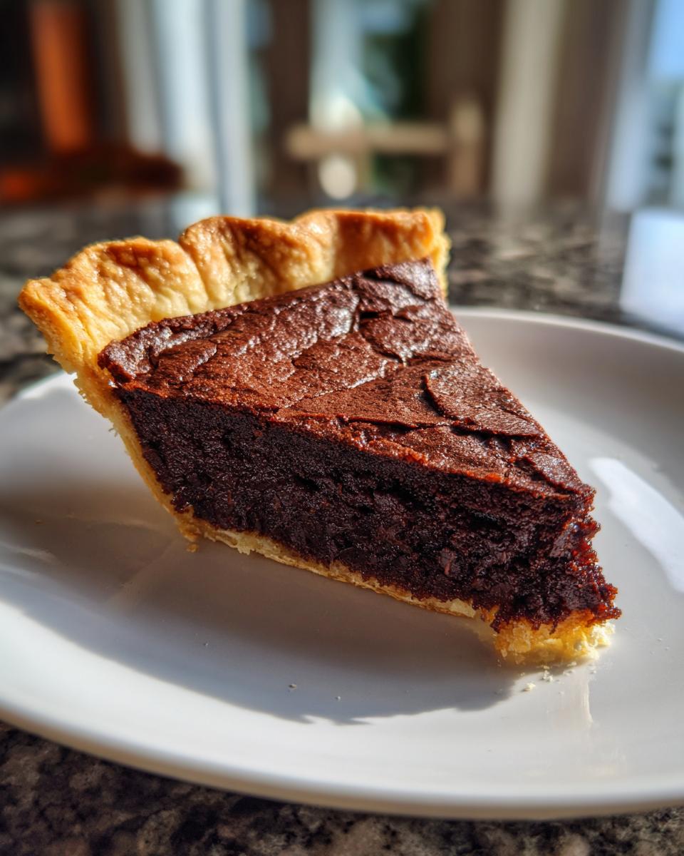 Chocolate Chess Pie - detail 2
