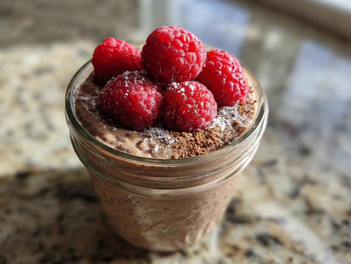 Chocolate chia seed pudding