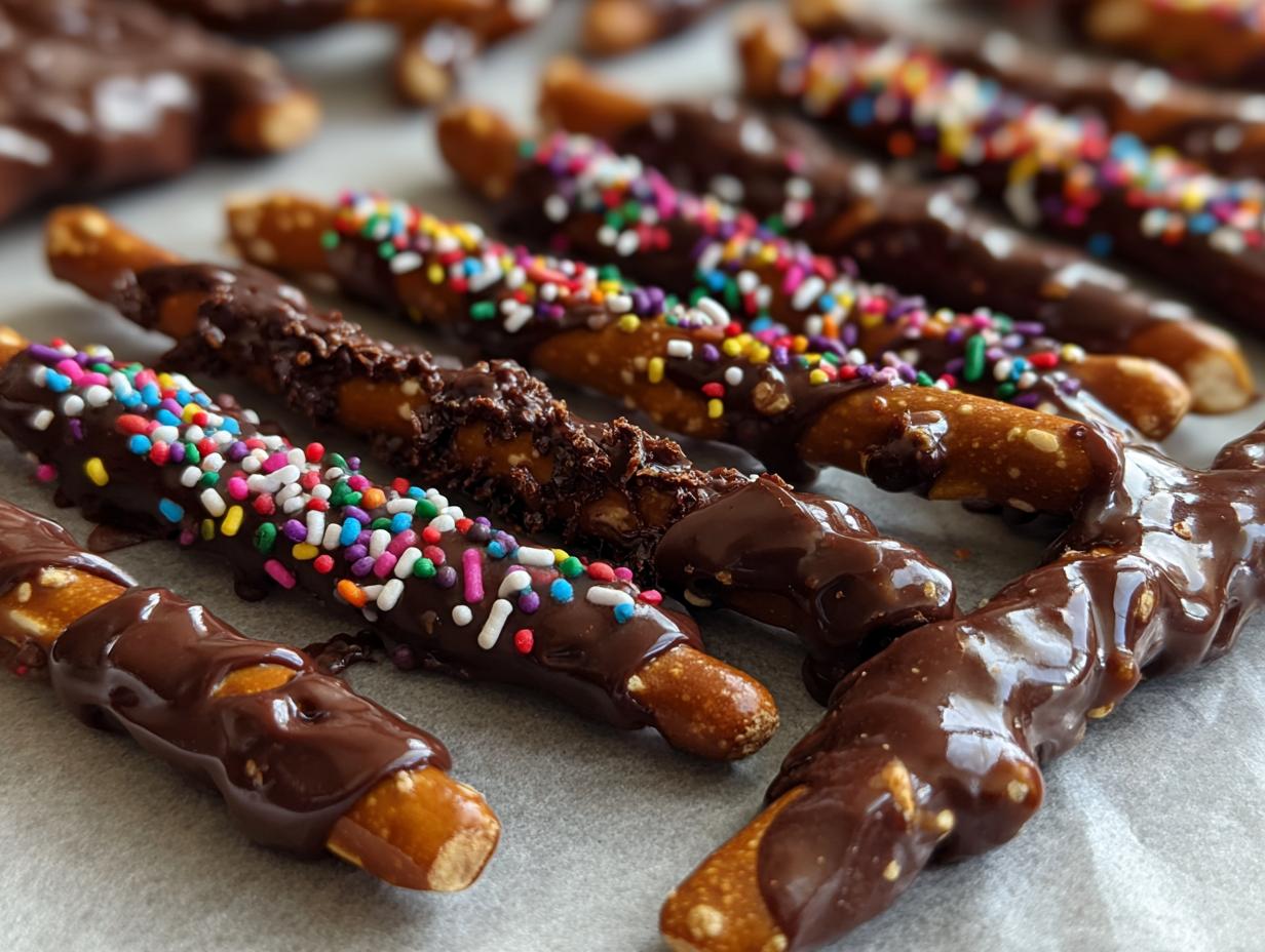 Homemade Chocolate Covered Pretzels