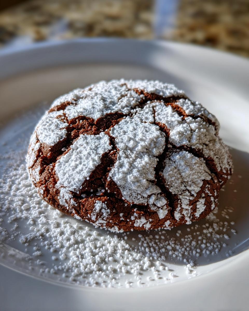 Chocolate Crinkle Cookies - detail 2