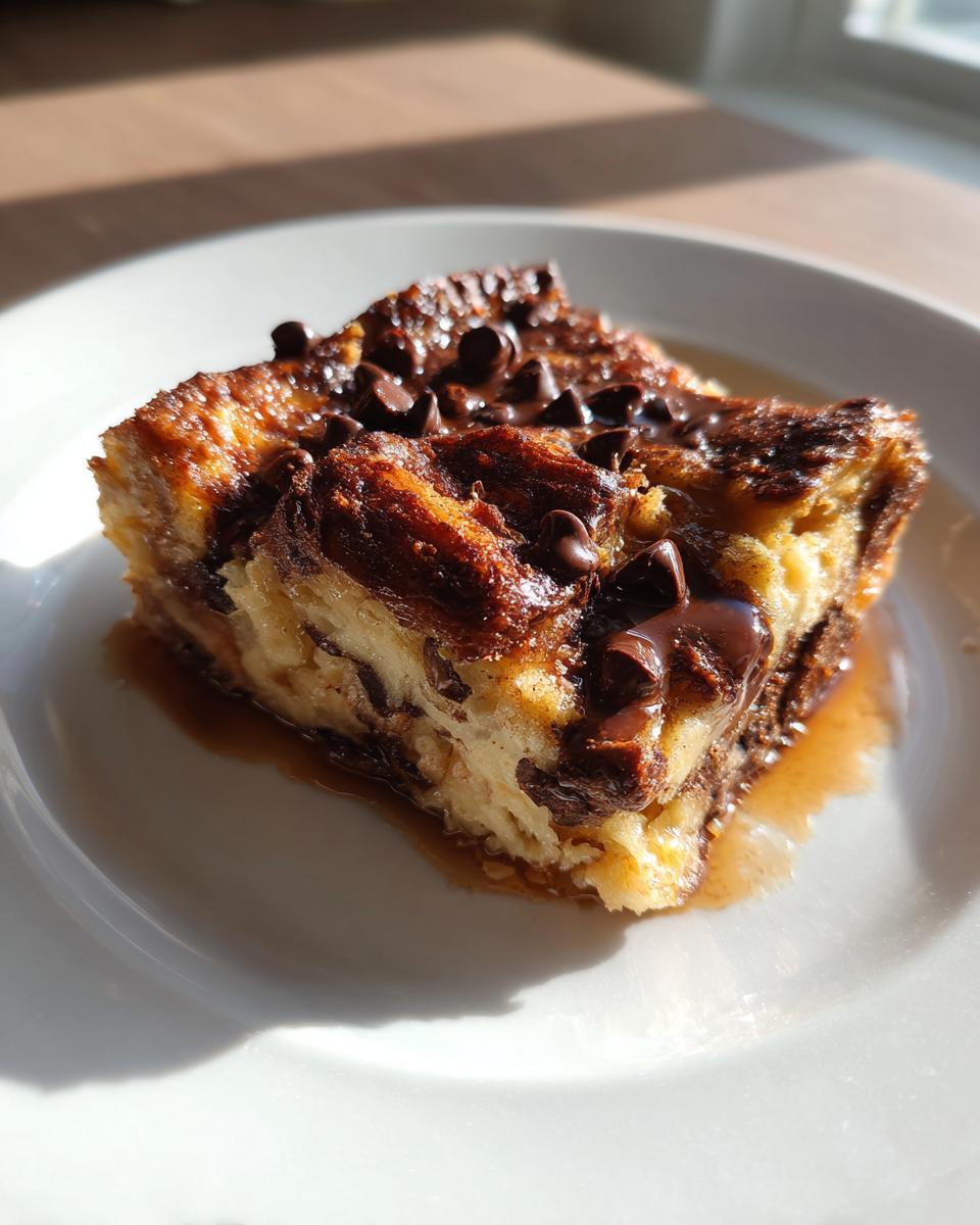 Chocolate Croissant Bread Pudding - detail 2