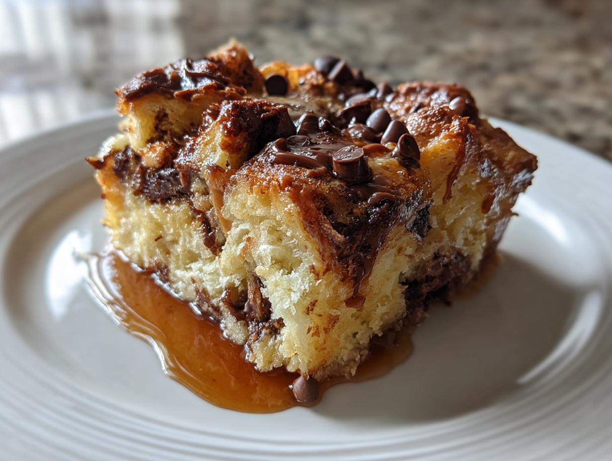 Chocolate Croissant Bread Pudding Recipe