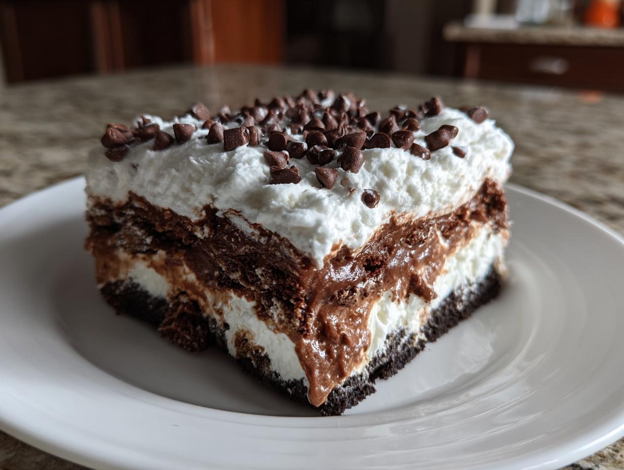 Chocolate Lasagna No-Bake Dessert