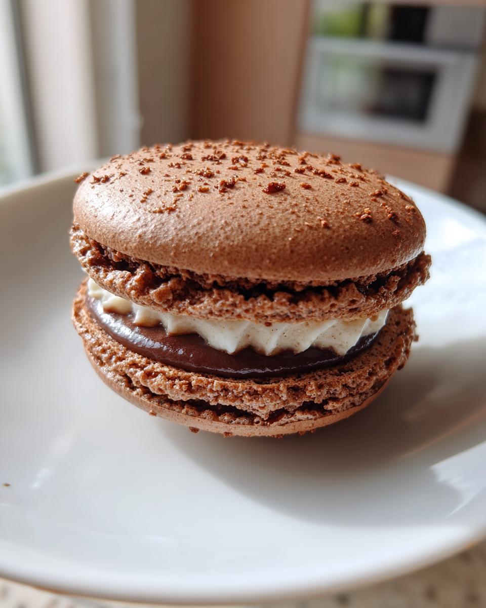 Chocolate Macarons - detail 2