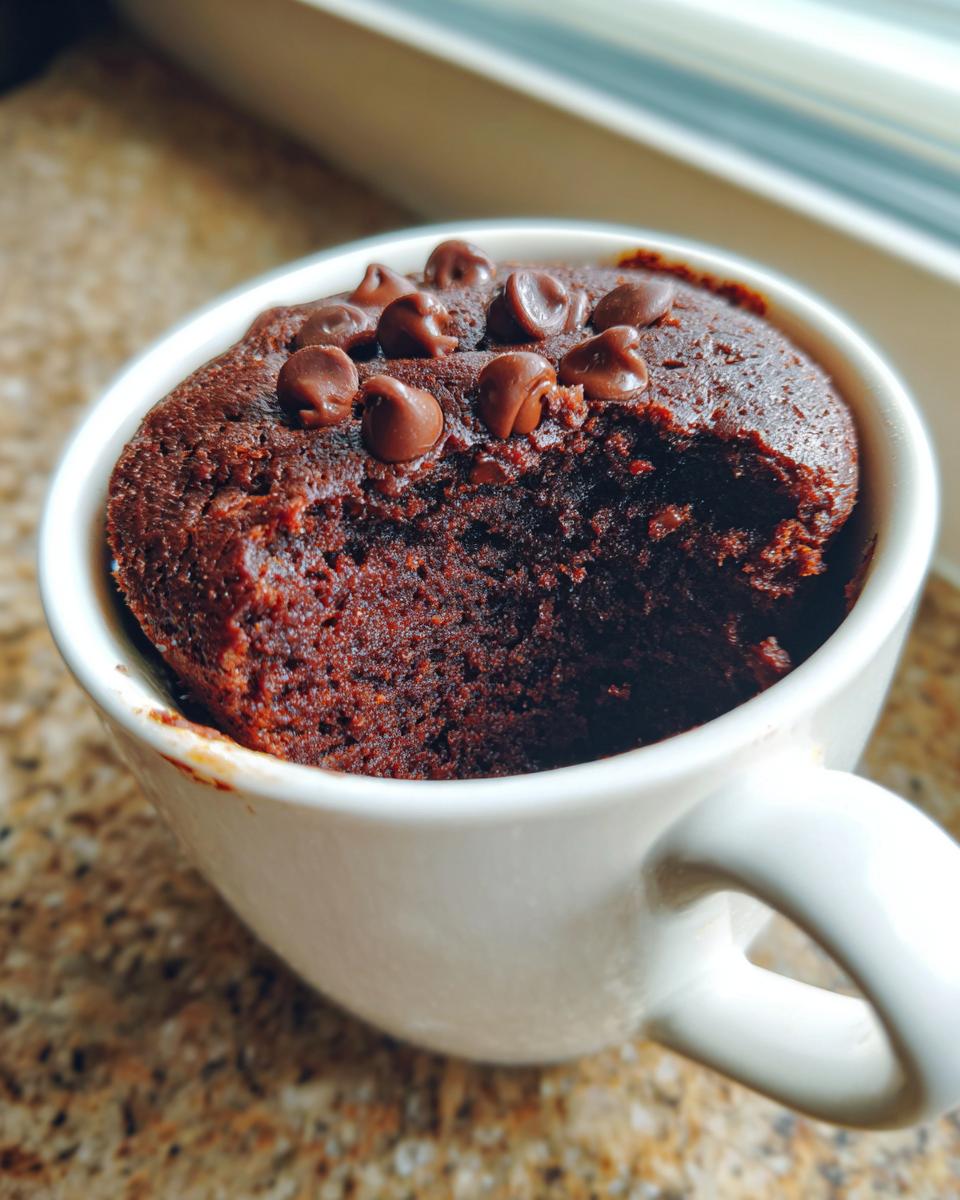 Chocolate Mug Cake - detail 2