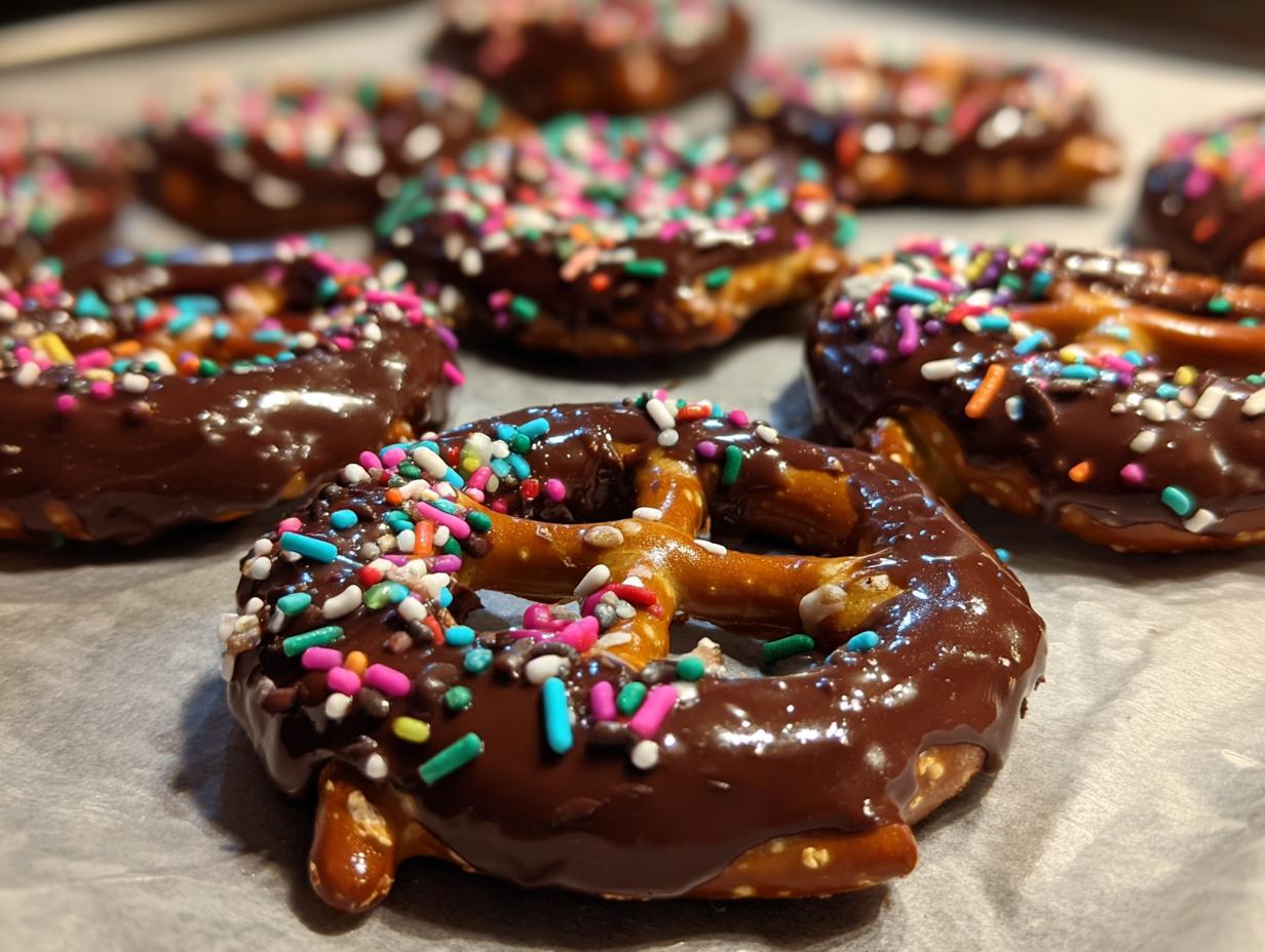 Easy Homemade Chocolate Pretzels