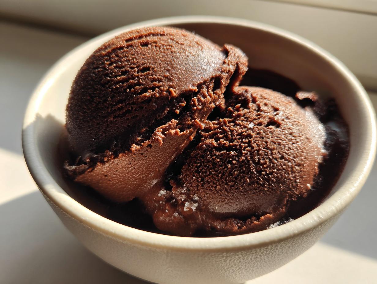 Homemade Chocolate Sorbet