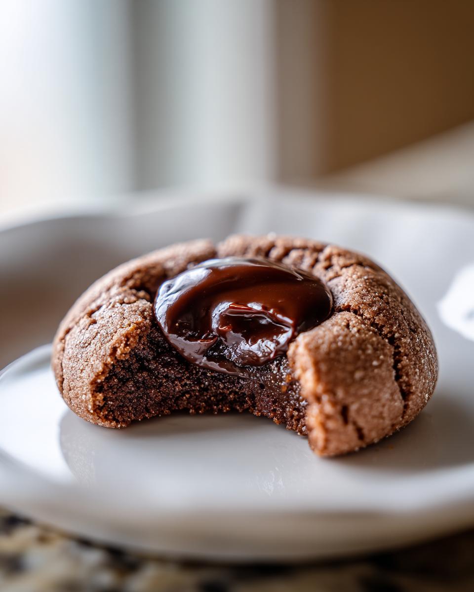 Chocolate Thumbprint Cookies - detail 2
