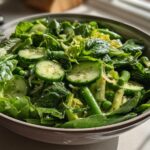 Everything Green Spring Salad with Lemon Basil Vinaigrette