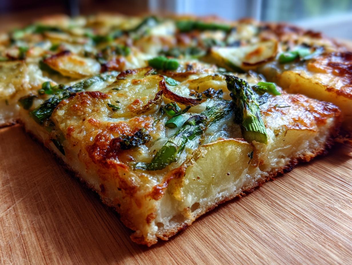 Farmers Market Asparagus & Potato Pizza