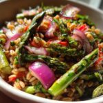 Grilled Asparagus Lemon-Thyme Farro Salad