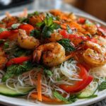 Grilled Shrimp and Noodle Salad