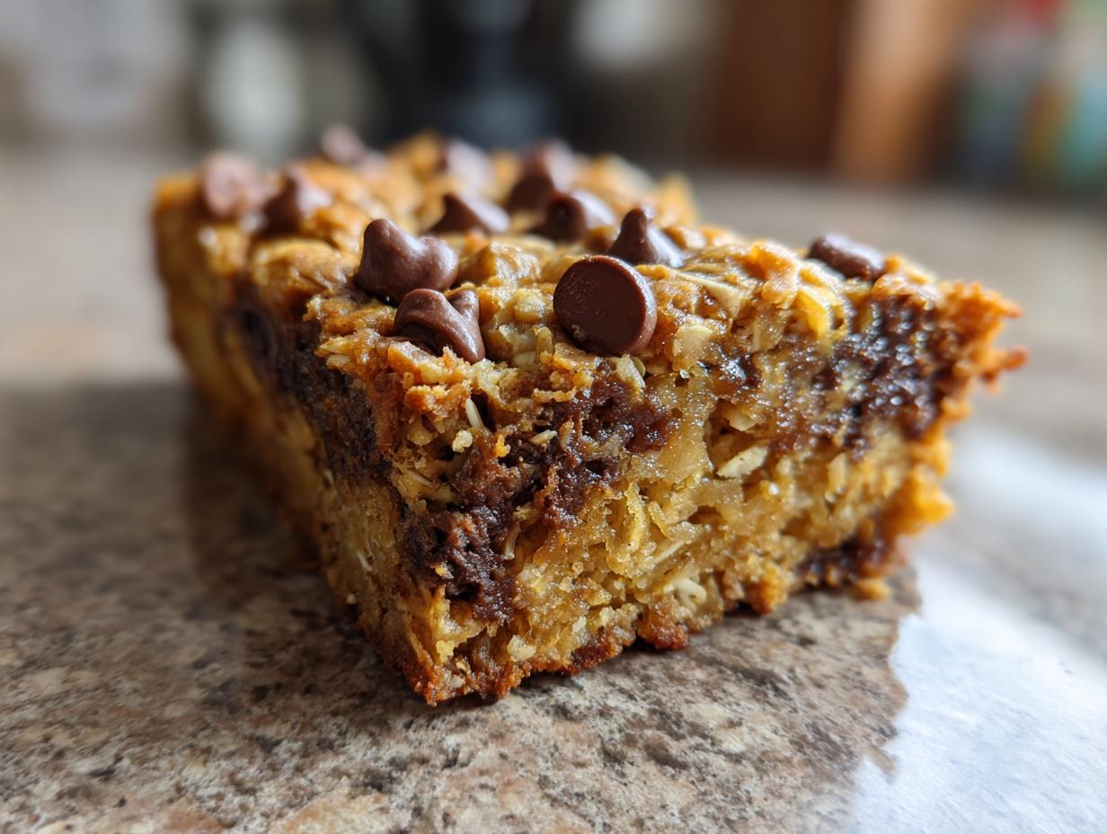 Healthy Banana Oatmeal Bars