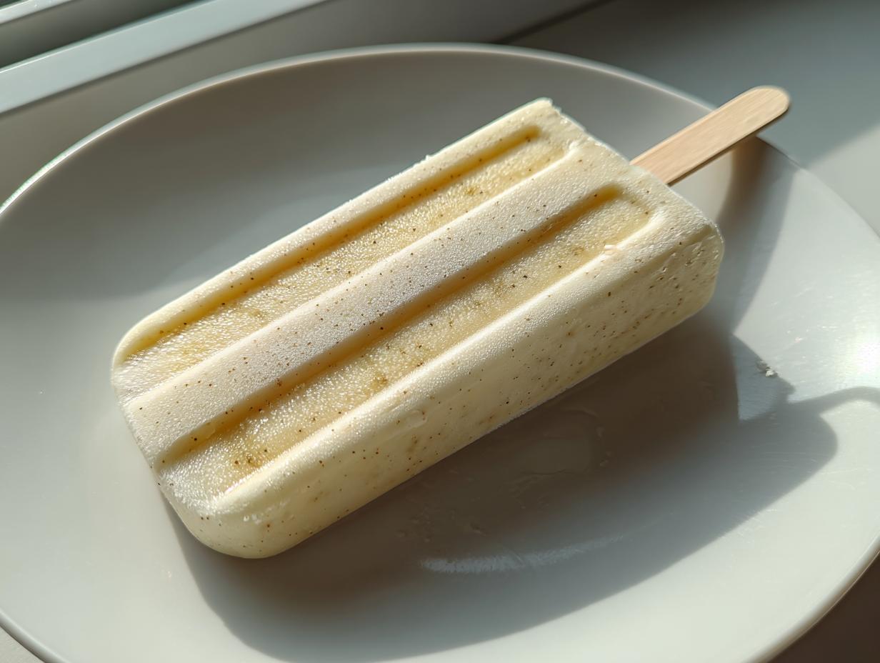 Healthy Banana Popsicles