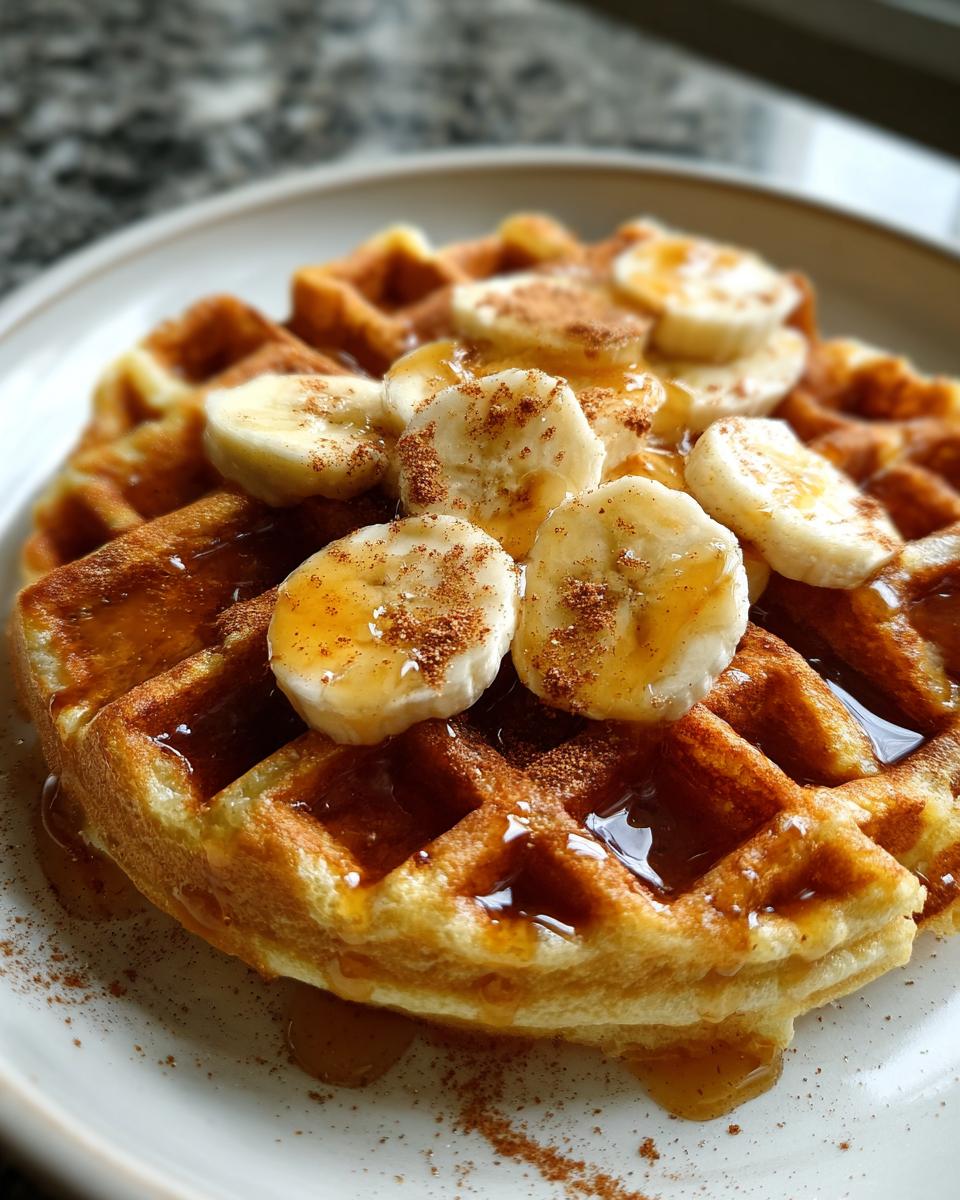 Healthy Banana Waffles - detail 2