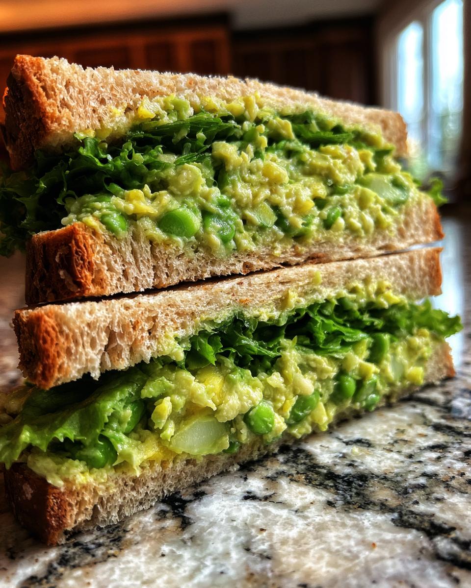 Lemon Edamame Avocado Sandwiches - detail 2