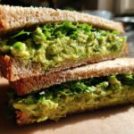 Lemon Edamame Avocado Sandwiches
